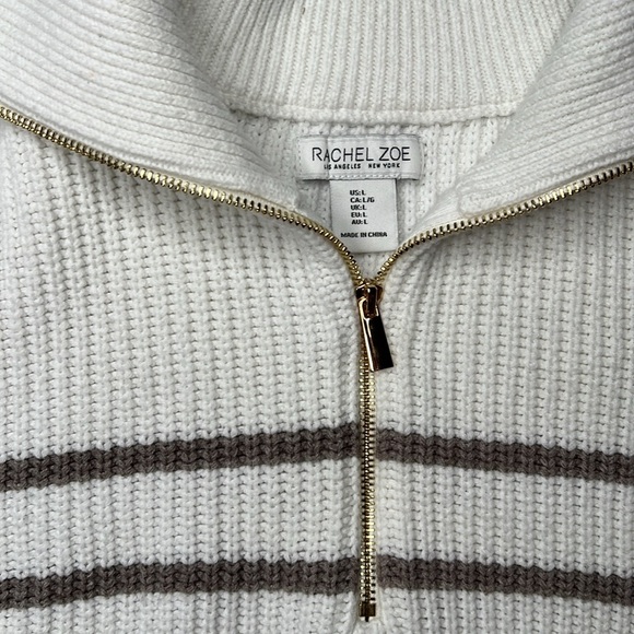 Rachel Zoe Sweater Knit Vest Cap Sleeves Size L - Picture 2 of 5